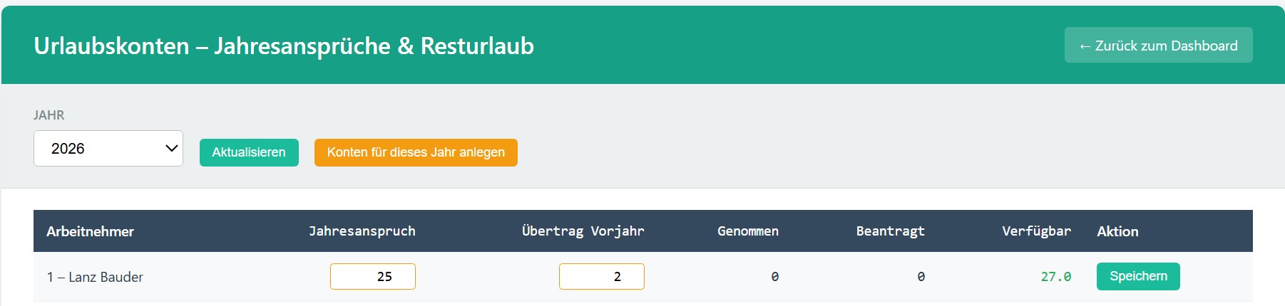 Online Arbeitszeiterfassung und Urlaubsverwaltung